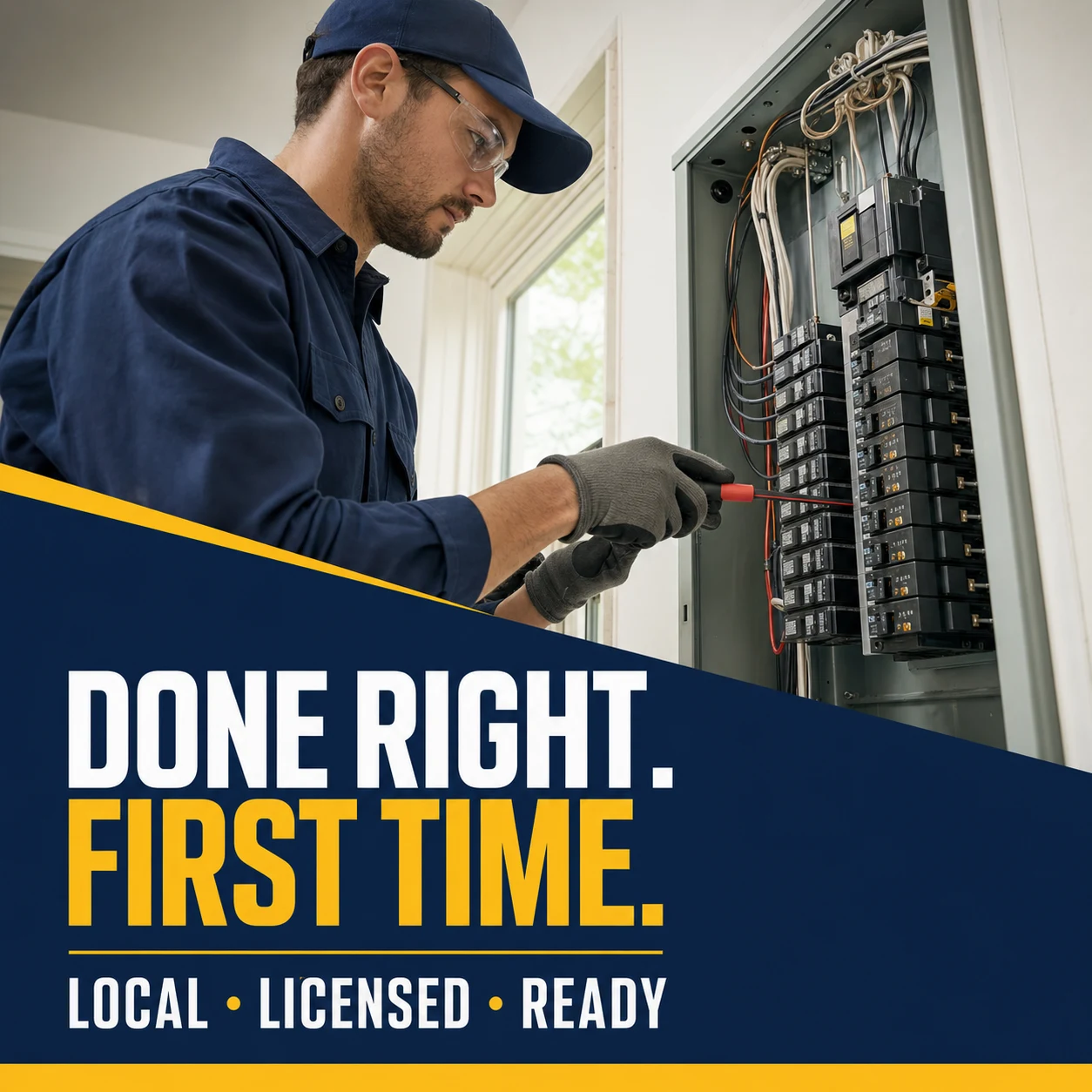 Home Services social ad: Done Right. First Time.