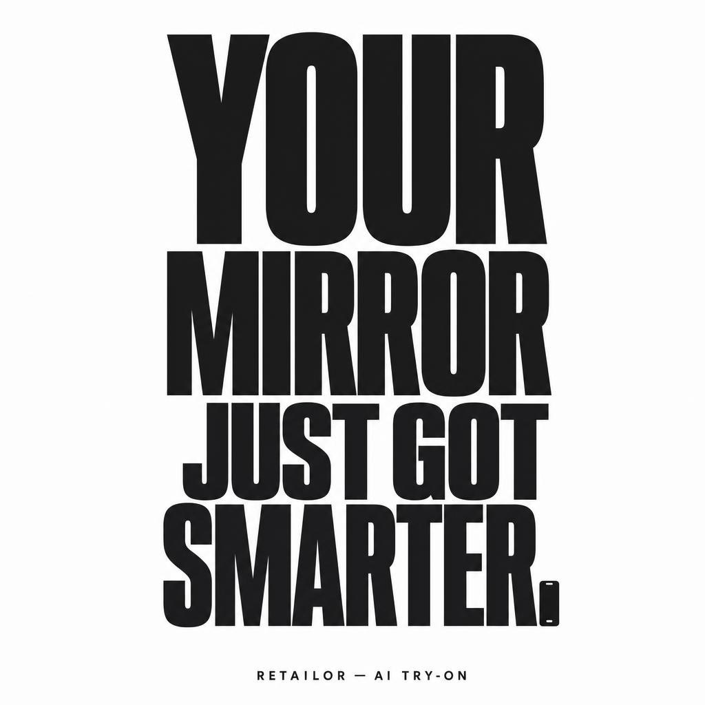Retailor social ad: Your Mirror Just Got Smarter.